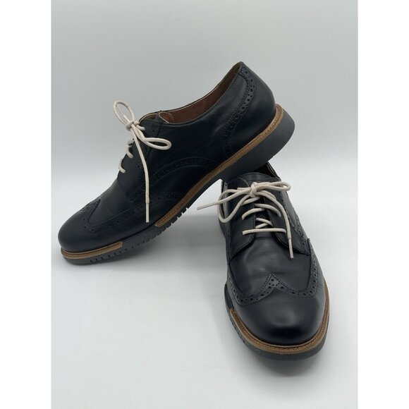 Cole Haan Grand OS Men's Derby Black Wingtip Shoes Size 11.5 M - Picture 8 of 13